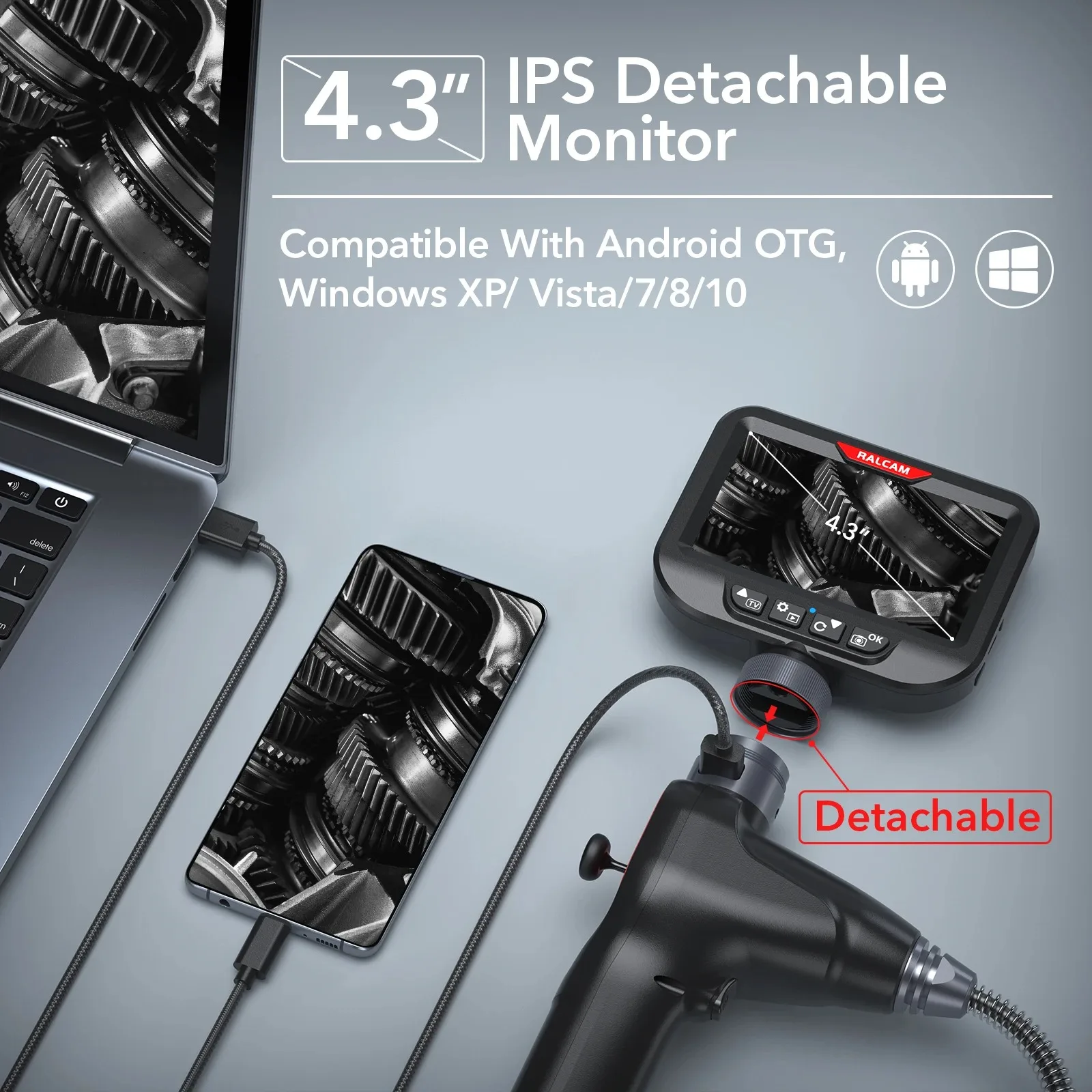 Промышленный эндоскоп RALCAM 4 – обзор и цена Endoscope Inspection Camera